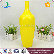 Elegante gelbe Keramik Wohnkultur Vase